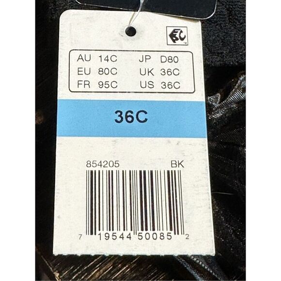 Wacoal NWT size 36C black Halo lace strapless bra style 854205 - Picture 4 of 4